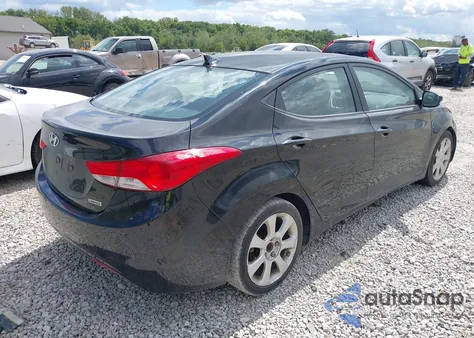 2012 Hyundai Elantra Limited (Ulsan Plant) из США, поврежденный, VIN KMHDH4AEXCU253993
